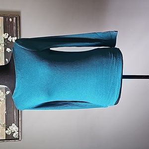 J.Crew Teal Rib Knit Sweater